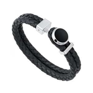 MONTBLANC BRACCIALE IN PELLE NERO ref. 11292163