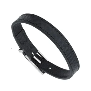 MONTBLANC BRACCIALE IN PELLE NERO SARTORIAL ref. 11291663