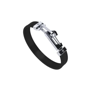 MONTBLANC BRACCIALE IN PELLE NERO ref. 12379168