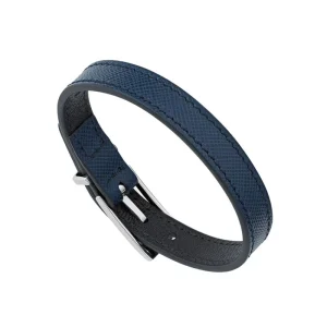 MONTBLANC BRACCIALE IN PELLE BLU ref. 11291463