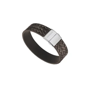 MONTBLANC BRACCIALE IN PELLE MARRONE ref. 11497863