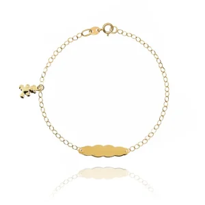 FACCO BRACCIALE  oro Giallo Simbolo:  ORSETTO "L?amicizia ? il dono pi? bello"