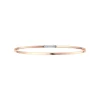 DONNA ORO BRACCIALE RIGIDO ARGENTO ROSA CON CHIUSURA ACC.