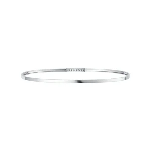 DONNA ORO BRACCIALE RIGIDO ARGENTO BIANCO CON CHIUSURA ACC.