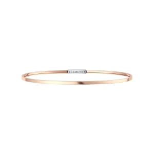 DONNA ORO BRACCIALE RIGIDO ARGENTO ROSA CON CHIUSURA ACC.