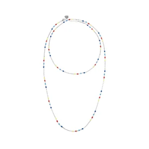 CHANTECLER Catena lunga in argento e smalti colorati ref. 40618