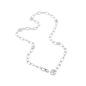 CHANTECLER Catena maglie ovali in oro bianco ref. 31339