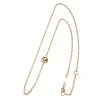 CHANTECLER Catena rolò corta con logo intercalare in oro ref. 29829