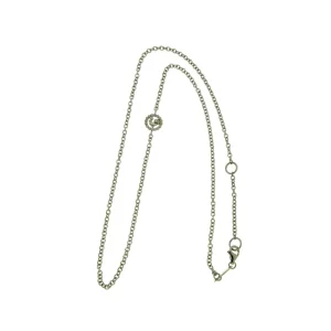 CHANTECLER Catena rolò corta con logo intercalare in oro ref. 30352