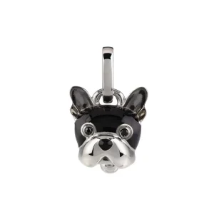 CHANTECLER Ciondolo campanella cane medio in argento smalto e spinello ref. 38580