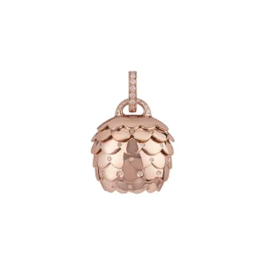 CHANTECLER Ciondolo campanella grande in oro e diamanti ref. 41019