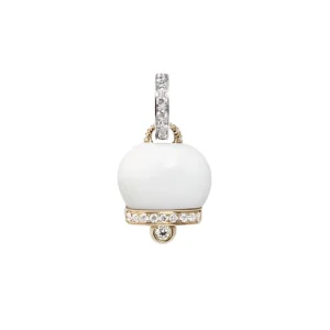 CHANTECLER Ciondolo campanella medio in oro diamanti e kogolong ref. 31783