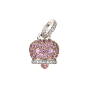 CHANTECLER Ciondolo campanella medio in oro diamanti e zaffiri ref. 17705