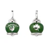 CHANTECLER Ciondolo campanella medio in argento e smalto verde ref. 31761