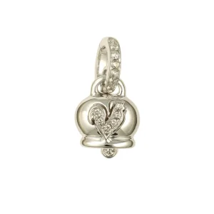 CHANTECLER Ciondolo campanella piccolo in oro e diamanti ref. 19455