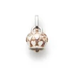 CHANTECLER Ciondolo campanella piccolo in argento e diamante ref. 37042