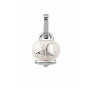 CHANTECLER Ciondolo campanella piccolo in argento e smalto ref. 38074