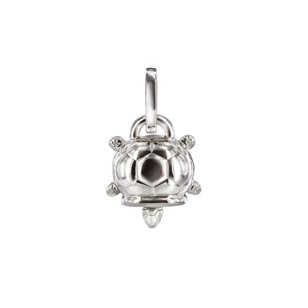 ciondolo_campanella_tarta_0.webp CHANTECLER Ciondolo campanella tartaruga medio in argento e diamanti ref. 31121