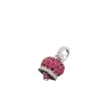 CHANTECLER Ciondolo campanelle medio in oro diamanti e rubini ref. 26884