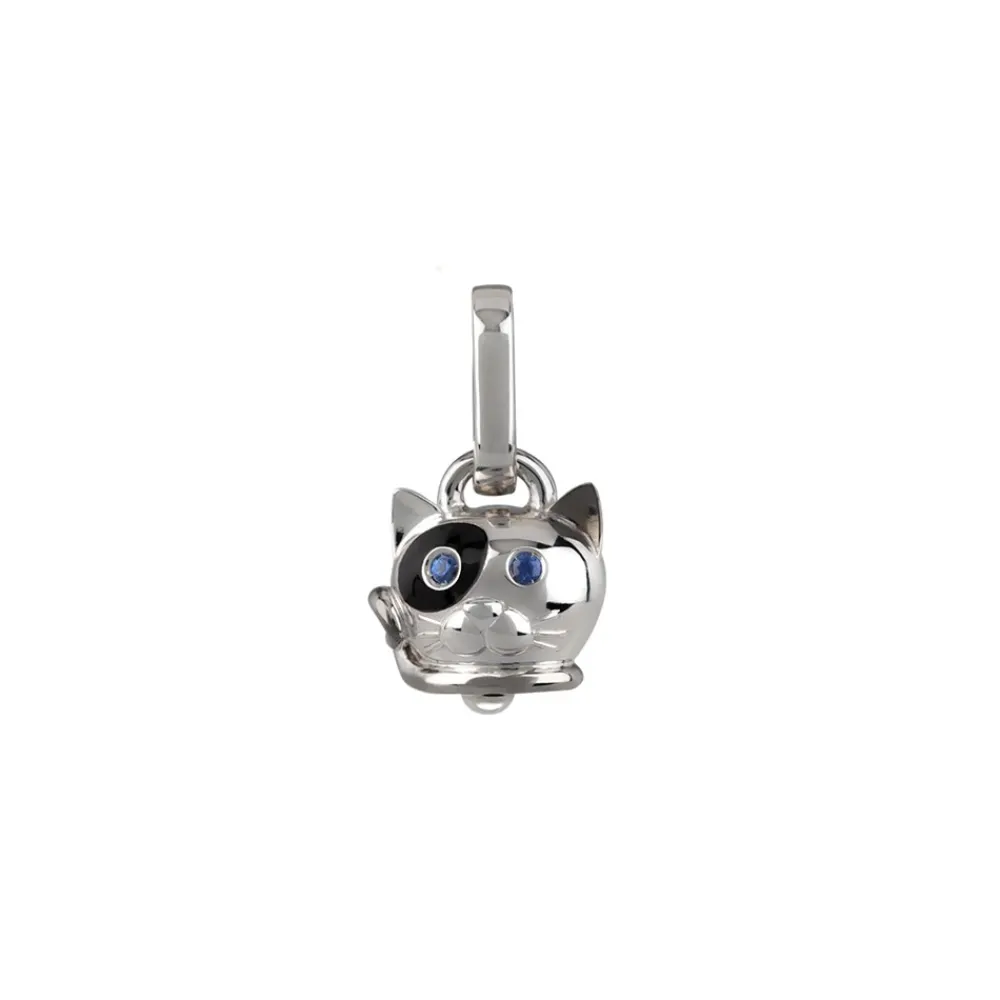 ciondolo_gatto_micro_chan_0.webp CHANTECLER Ciondolo gatto micro in argento smalto e zaffiri ref. 38577