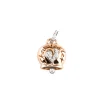 CHANTECLER Ciondolo grande in oro rosa, Diamanti e gallo in pavé di Diamanti