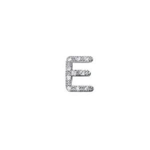 DONNA ORO CIONDOLO LETTERA E ELEMENTS - ORO BIANCO E DIAMANTI ref. DCHF5063E.004