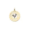 CHANTECLER Ciondolo logo gallo medio in oro e diamanti ref. 23208