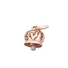 CHANTECLER Ciondolo medio in oro rosa e un Diamante nel batacchio