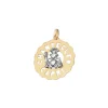CHANTECLER Ciondolo principe ranocchio medio in oro e diamanti ref.24121