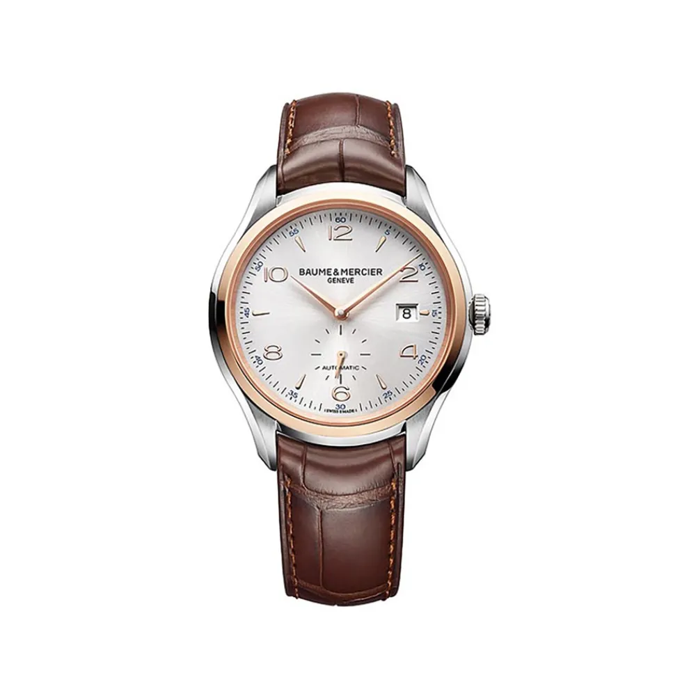 clifton_orologio_in_accia_0.webp BAUME-MERCIER Clifton, orologio in acciaio e pelle.Uomo, automatico, forma rotonda, 41 mm.