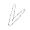 CHANTECLER Collana 80 cm in argento maglie ovali e tonde