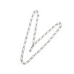 CHANTECLER Collana 80 cm in argento maglie ovali e tonde