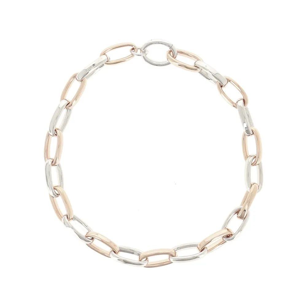 collana_a_maglie_pesavent_0.webp PESAVENTO Collana a maglie in argento rodio-rosa ref. WPLVE1810