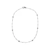 CHANTECLER Collana Capri oro bianco, diamanti bianchi e rubini