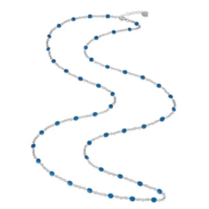 CHANTECLER Collana in argento e smalto blu ref. 41140