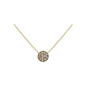 CHANTECLER Collana in oro giallo e diamanti champagne ref. 41411