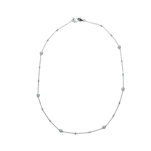 CHANTECLER COLLANA IN ORO BIANCO E DIAMANTI BIANCHI - ACCESSORI IN ORO 18KT ref. 35147