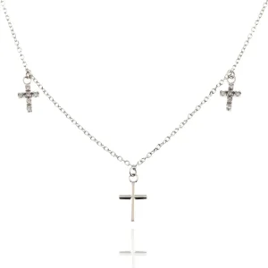 FACCO COLLANA  colore Bianco con zirconi Simbolo:  CREDO  "Gli autentici valori della vita"