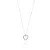 FACCO COLLANA colore Bianco con zirconi Simbolo: CUORE "I sentimenti raccontati dall?Anima"