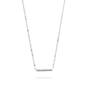 FACCO COLLANA  colore Bianco con zirconi Simbolo:  LINEA "La Vita della felicit?"