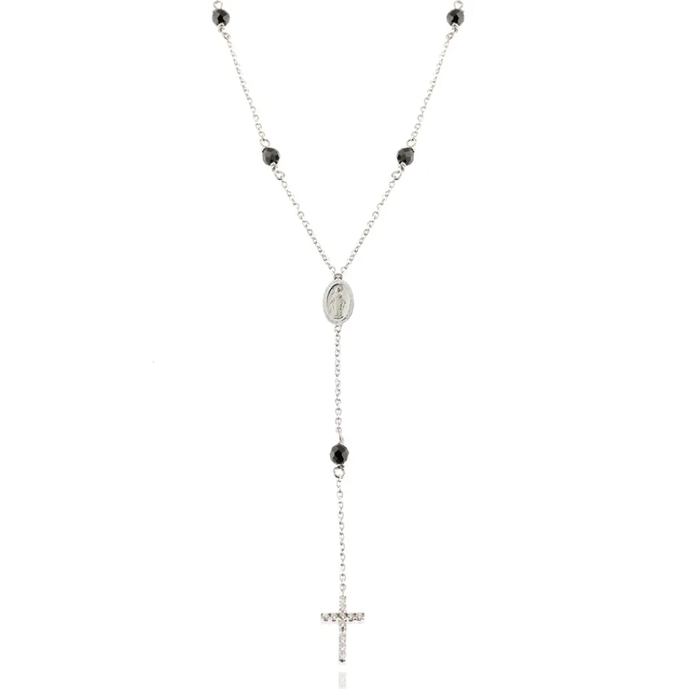 FACCO COLLANA  colore Bianco con zirconi Simbolo:  CREDO  "Gli autentici valori della vita"