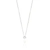 FACCO COLLANA  colore Bianco con zirconi Simbolo:  LUCE "Risplende negli occhi di chi ? felice"