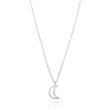 FACCO COLLANA  colore Bianco con zirconi Simbolo:  LUNA "Il fascino pi? profondo dell?Anima"