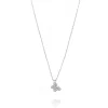 FACCO COLLANA  colore Bianco con zirconi Simbolo:  FARFALLA "Per chi vive con gioia"
