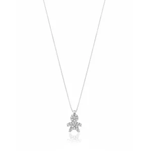 FACCO COLLANA  colore Bianco con zirconi Simbolo:  MAMMA "La gioia pi? grande di sempre"