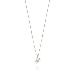 FACCO COLLANA  colore Bianco con zirconi Simbolo:  LUCE "Risplende negli occhi di chi ? felice"