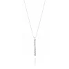 FACCO COLLANA  colore Bianco con zirconi Simbolo:  LINEA "La Vita della felicit?"