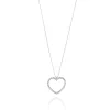 FACCO COLLANA colore Bianco con zirconi Simbolo: CUORE "I sentimenti raccontati dall?Anima"