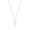 FACCO COLLANA colore Bianco con zirconi Simbolo: CREDO "Gli autentici valori della vita"