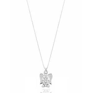 FACCO COLLANA  colore Bianco con zirconi Simbolo:  MAMMA "La gioia pi? grande di sempre"